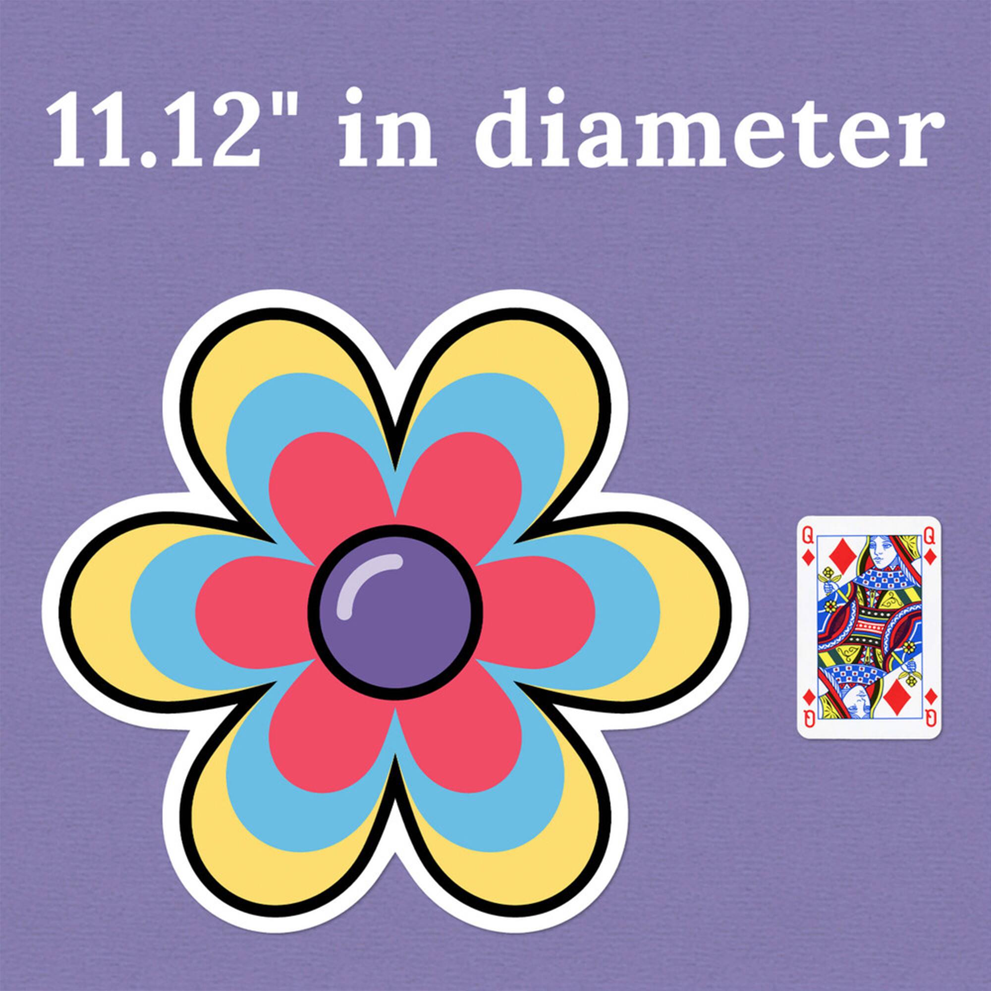 Carson Dellosa® Education Happily Ever Elementary Retro Remix Jumbo Flowers Cutouts, 6 Packs of 12
